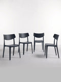 Set de 4 Sillas de Exterior AR-2017 | Polipropileno UV