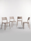 Set de 4 Sillas La Vie | Exterior e Interior UV Monobloque