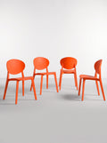 Set de 4 Sillas Teksi | Exterior e Interior UV Monobloque