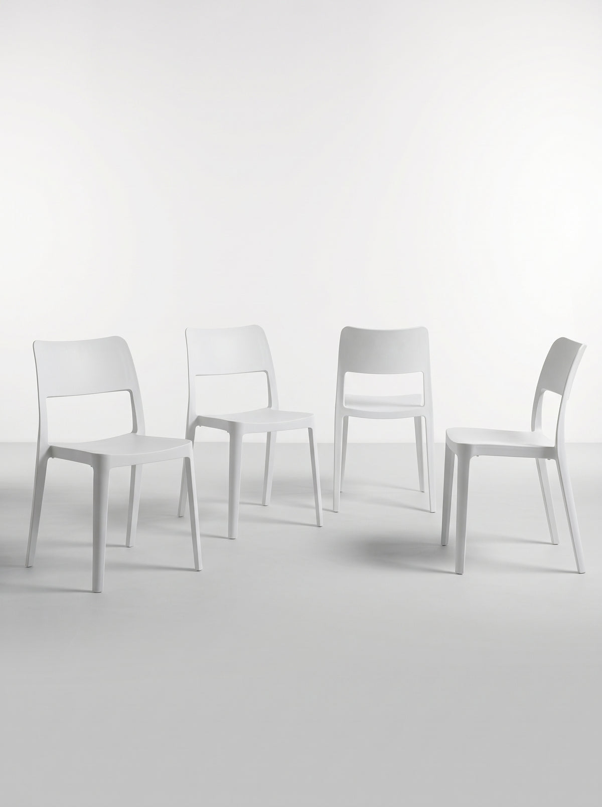 Set de 4 Sillas La Vie | Exterior e Interior UV Monobloque