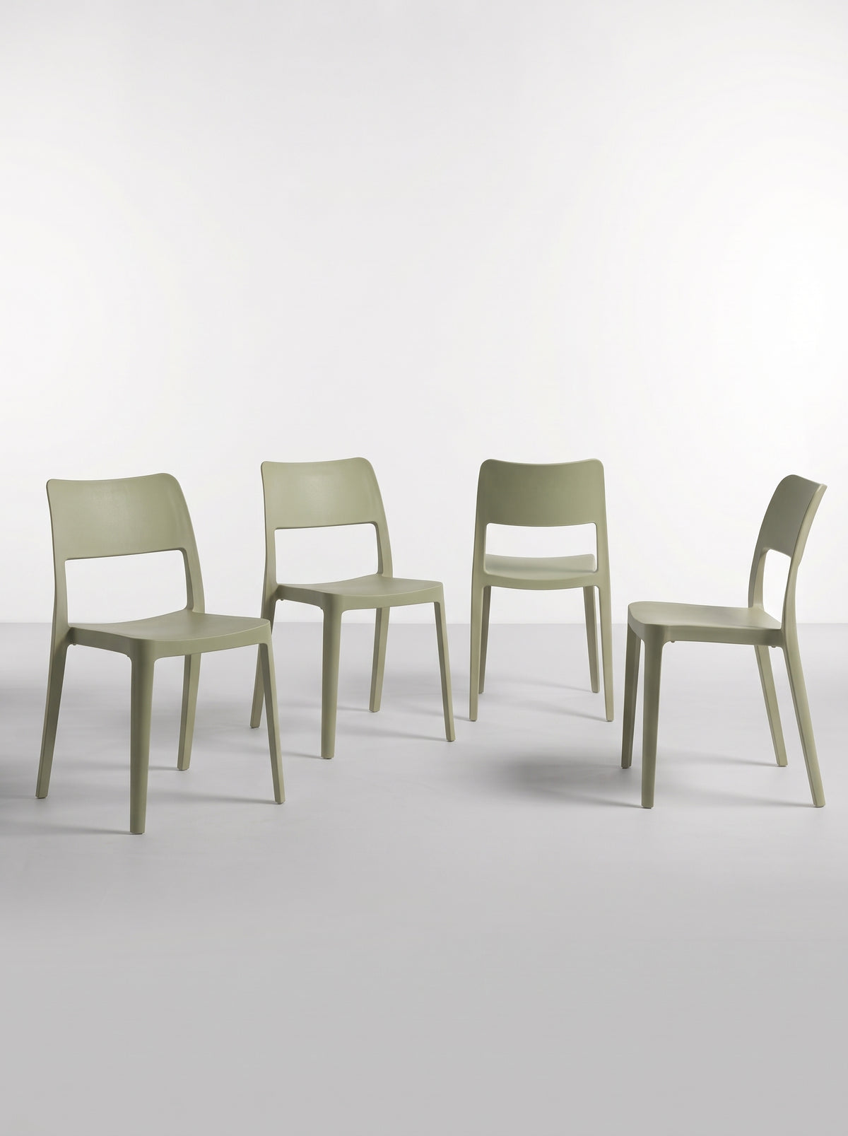 Set de 4 Sillas La Vie | Exterior e Interior UV Monobloque