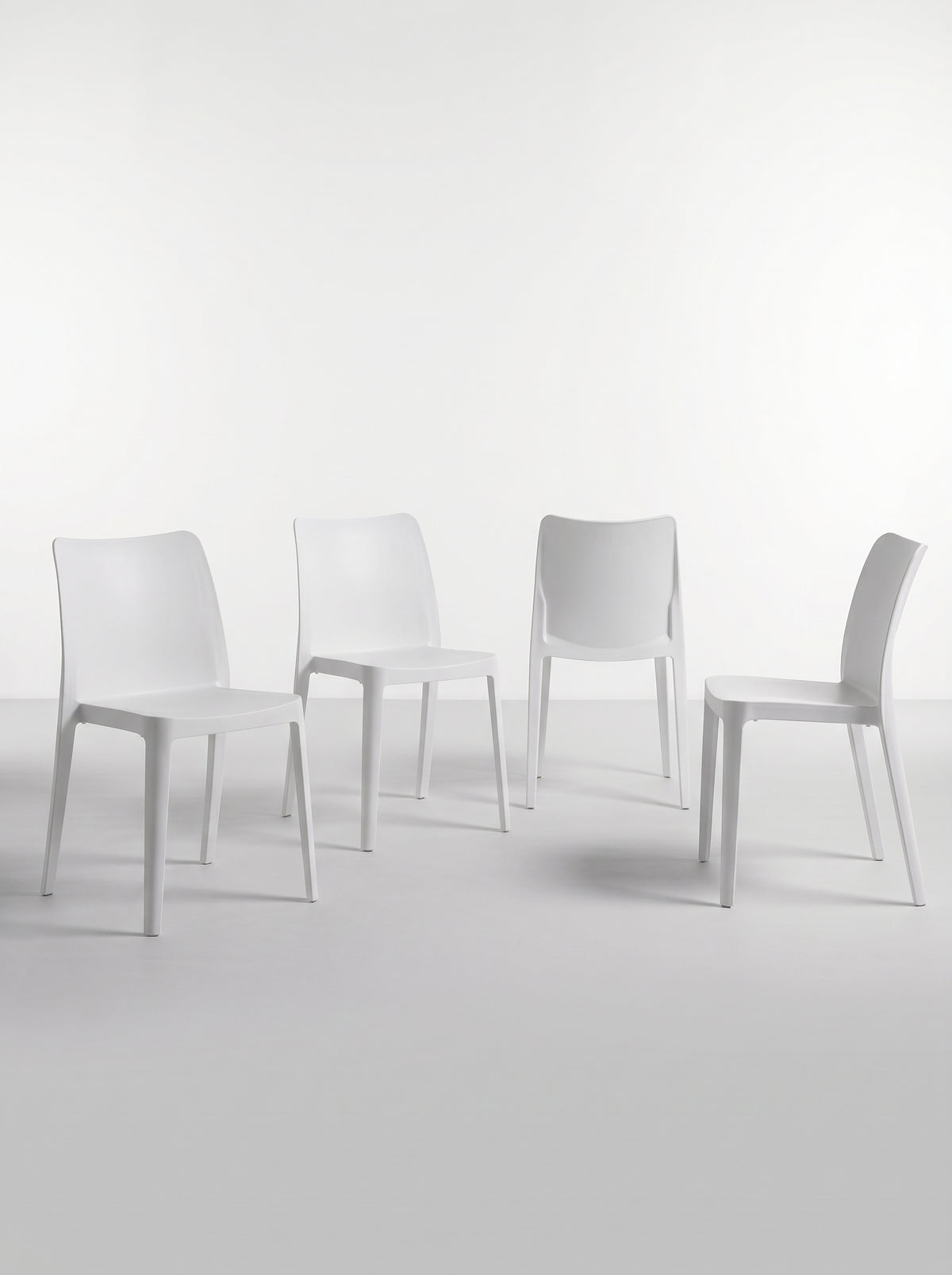 Set de 4 Sillas Solei | Restaurante y Terraza UV Monobloque