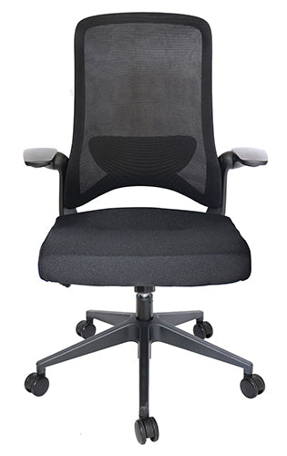 Silla Operativa Dolphin | Malla Ergonómica y Brazos Abatibles