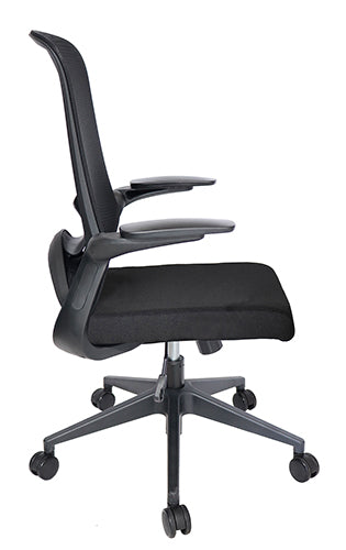 Silla Operativa Dolphin | Malla Ergonómica y Brazos Abatibles