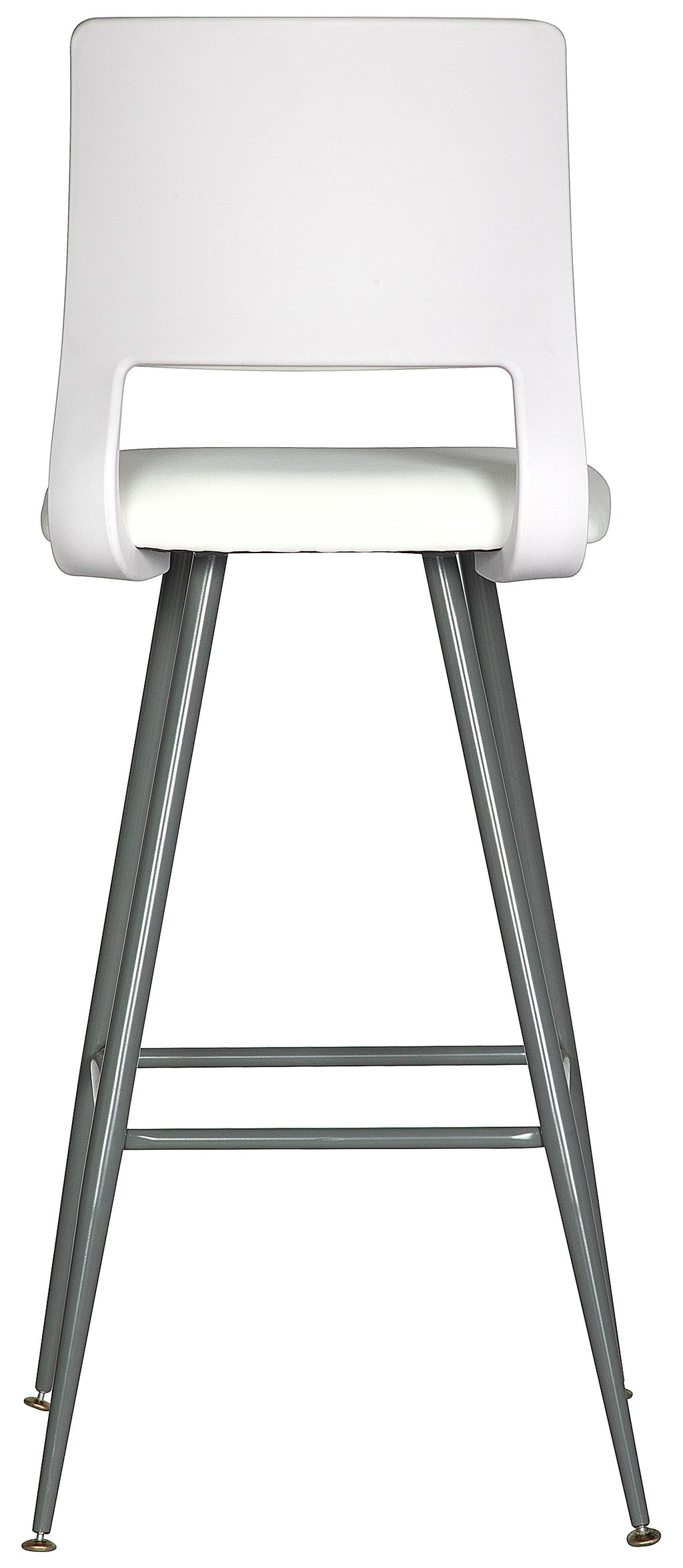 Banco alto AD-620 con respaldo tapizado, vista trasera