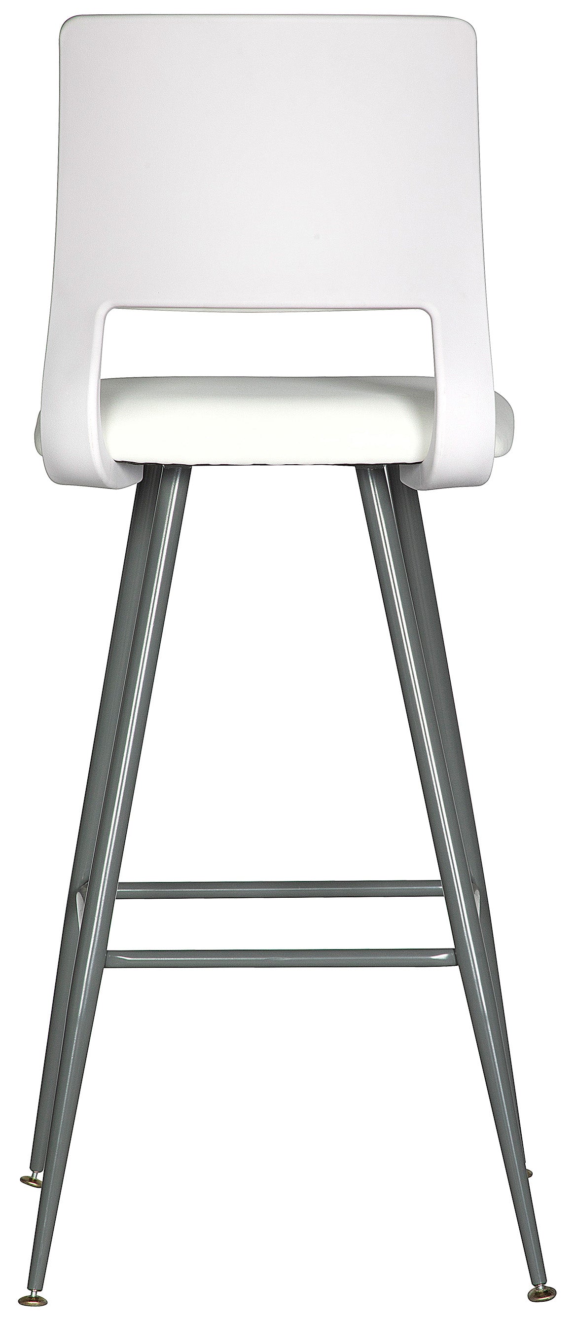 Banco alto AD-620 con respaldo tapizado, vista trasera