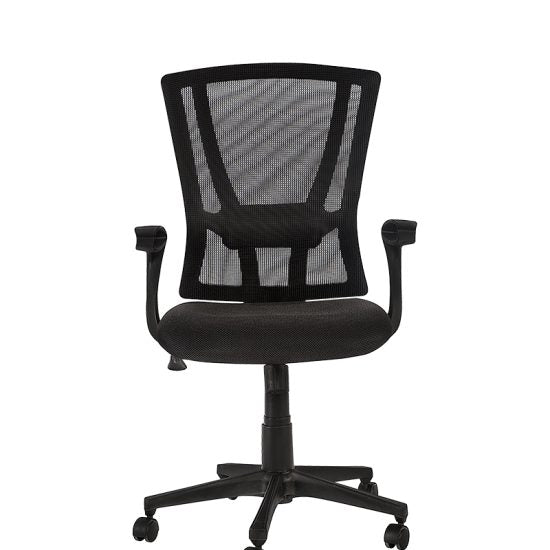 Silla operativa Break-S con respaldo de malla, vista frontal