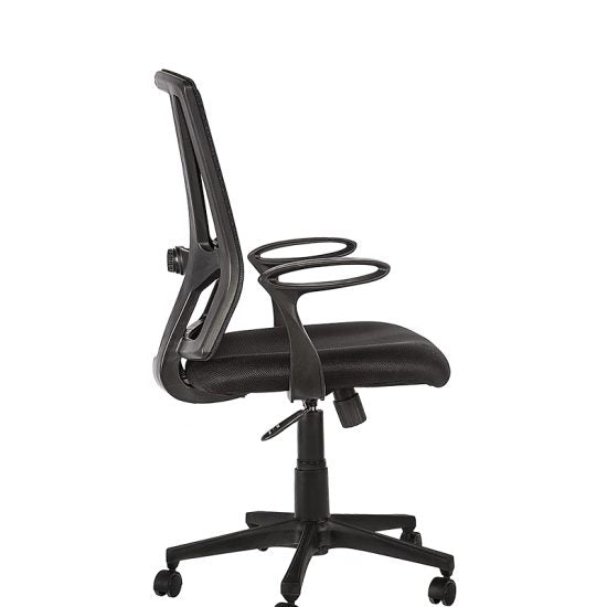 Silla operativa Break-S con respaldo de malla, vista lateral