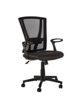 Silla operativa Break-S con respaldo de malla, vista tres cuartos