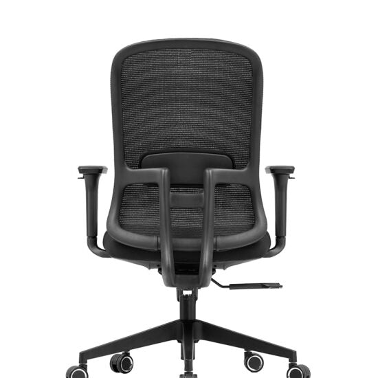 Silla semiejecutiva CH-006S con respaldo de malla, vista trasera