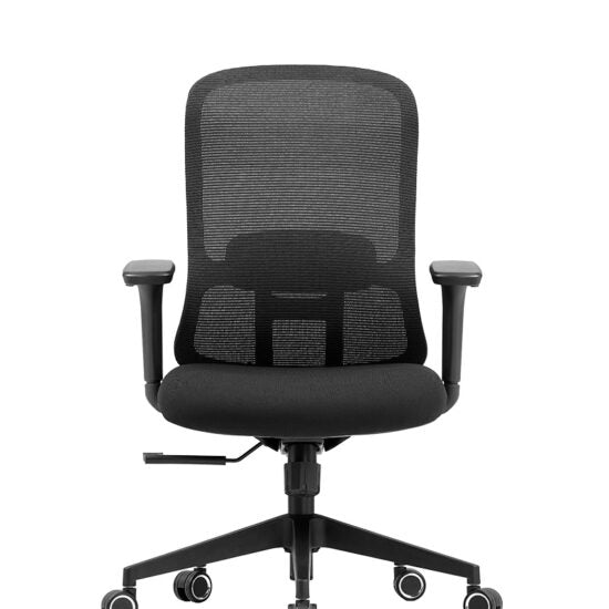 Silla semiejecutiva CH-006S con respaldo de malla, vista frontal