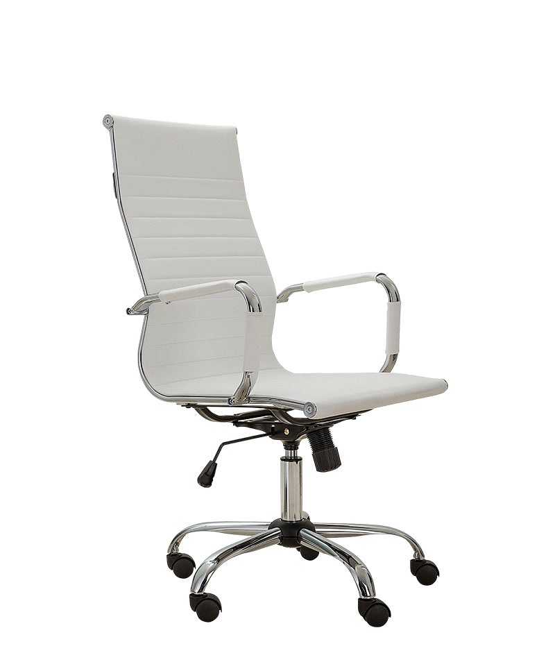 Silla Ejecutiva GA-002A | Vinil Bicolor y Base Cromo