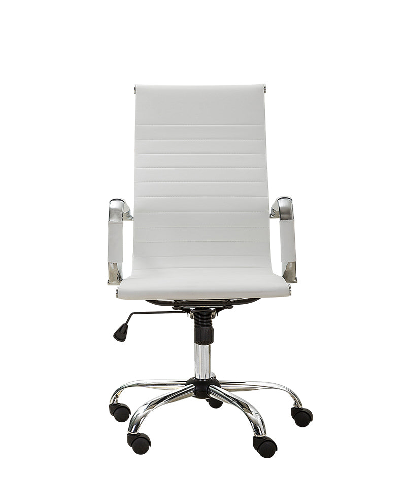 Silla Ejecutiva GA-002A | Vinil Bicolor y Base Cromo