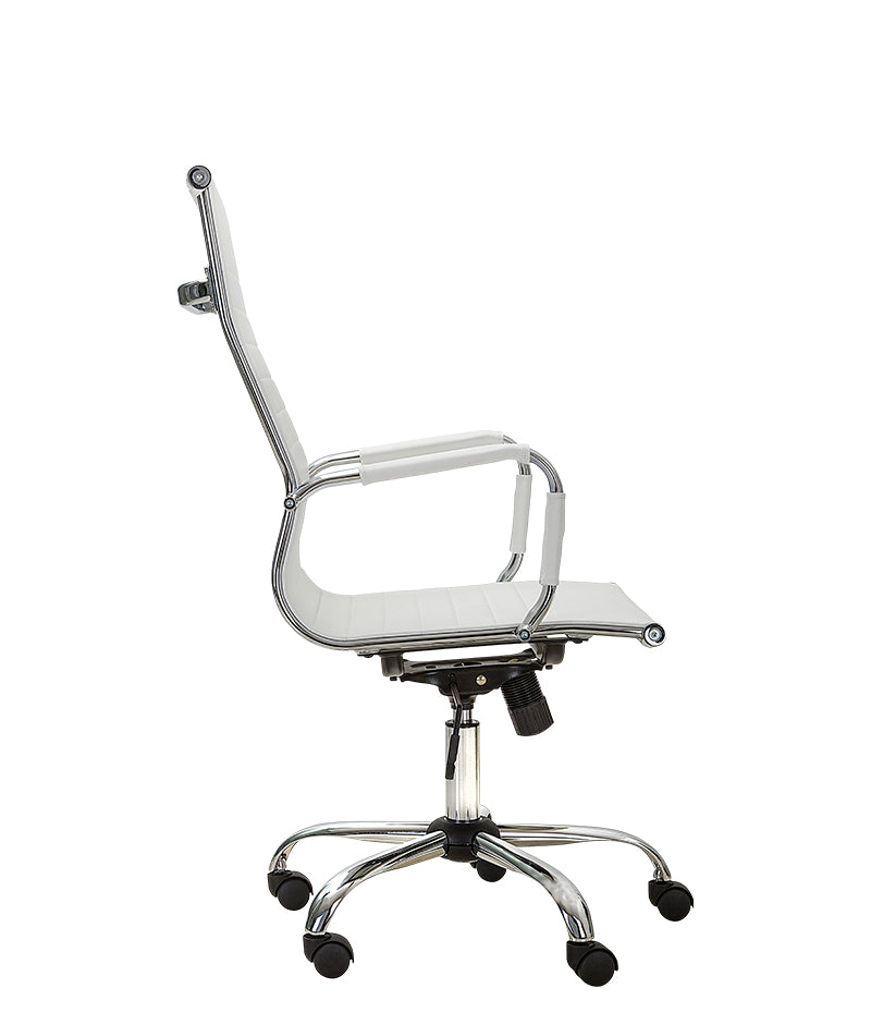 Silla Ejecutiva GA-002A | Vinil Bicolor y Base Cromo