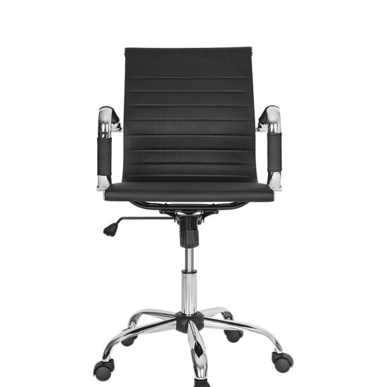 Silla Ejecutiva GA-002 | Respaldo Medio Base Cromada