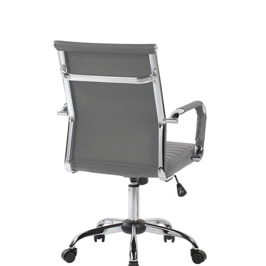 Silla Ejecutiva GA-003 | Respaldo Medio Base Cromada