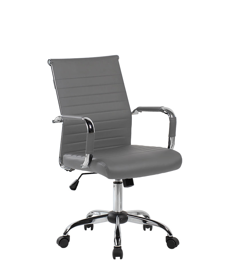 Silla Ejecutiva GA-003 | Respaldo Medio Base Cromada