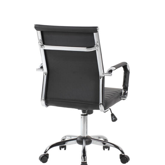 Silla Ejecutiva GA-003 | Respaldo Medio Base Cromada