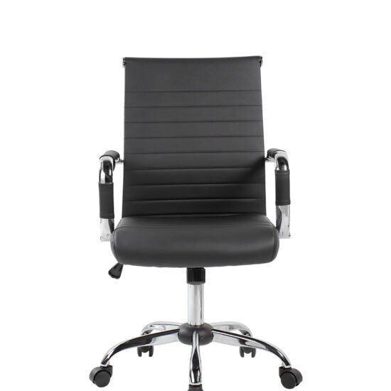 Silla Ejecutiva GA-003 | Respaldo Medio Base Cromada