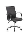 Silla Ejecutiva GA-003 | Respaldo Medio Base Cromada