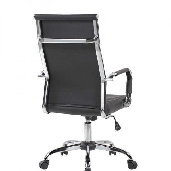 Silla Ejecutiva GA-003A | Respaldo Alto Base Cromada