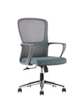 Silla Semiejecutiva LK-20 | Respaldo Malla y Base Cromada 24"