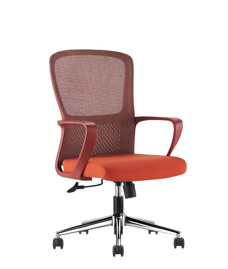 Silla Semiejecutiva LK-20 | Respaldo Malla y Base Cromada 24"