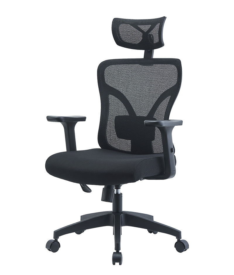 Silla Ejecutiva LK-30 | Soporte Lumbar 2D y Cabecera Ajustable