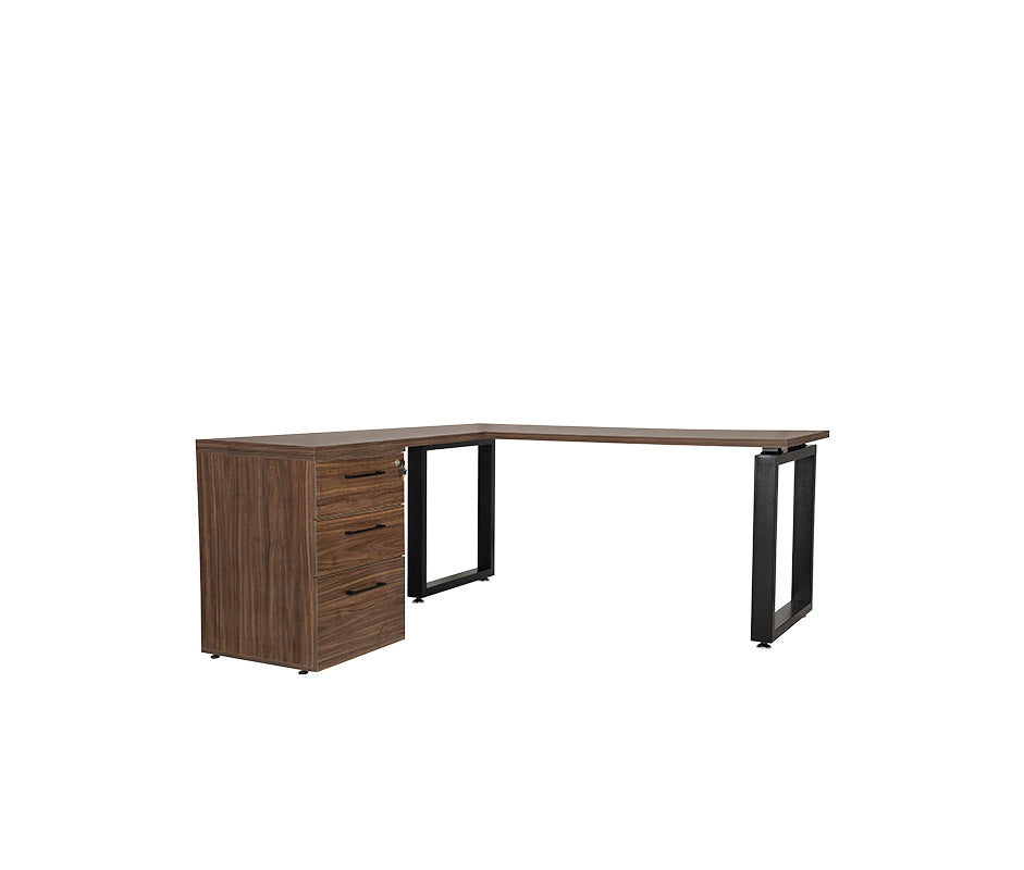 Escritorio en L Stol LC 160x160 | Melamina 28mm con Archivero
