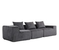 Sala Modular Tulcan Gris | Terciopelo Rayado Empaque al Vacío